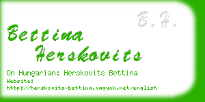 bettina herskovits business card